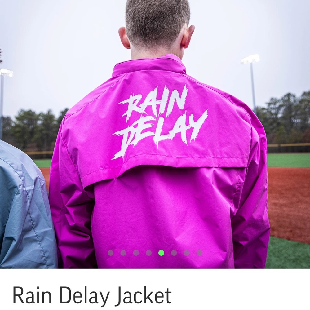 Baseball Lifestyle 101 Kids Rain Delay Jacket - Cotton Candy Pink